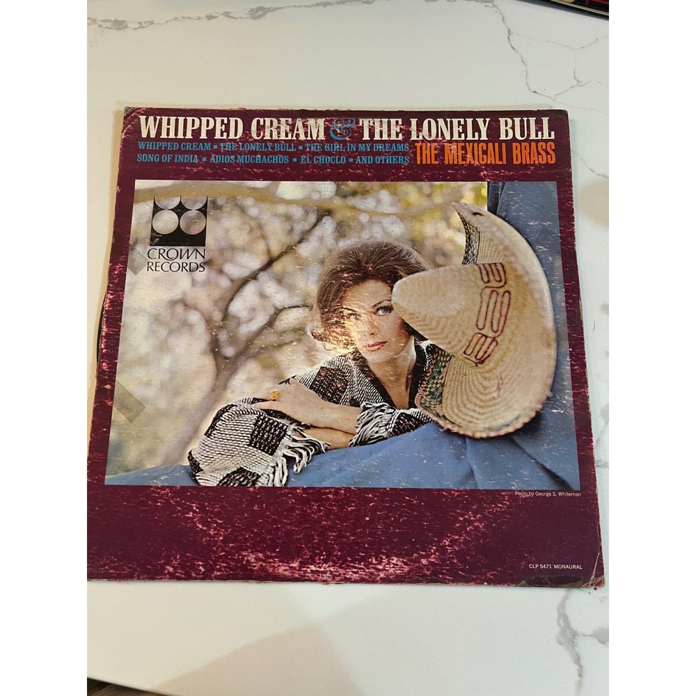 The Mexicali‎ Brass Whipped Cream & The Lonely Bull Vinyl LP Crown Records CLP